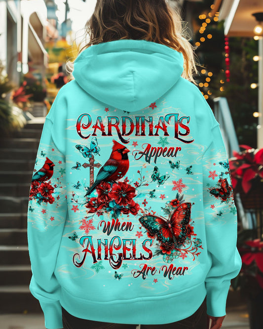 When Cardinals Appear Angels Are Near Women's All Over Print Shirt  - Tltw2110243