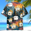 Unijames Funny Marshmallow Emotions Hawaiian Shirt