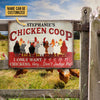 uni Customized Name Chicken Coop I Only Want Chickens All Printed 3D Metal Sign