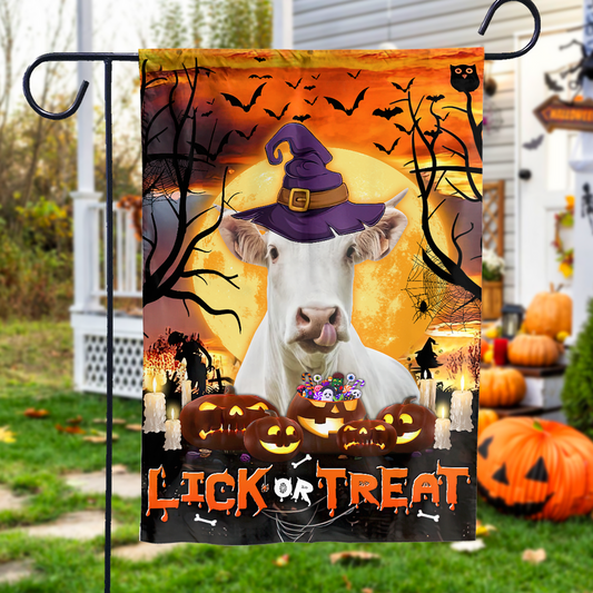 Uni Charolais Lick Or Treat Flag