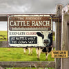 uni Customized Name Dairy Farm Cattle Keep Gate Closed All Printed 3D Metal Sign