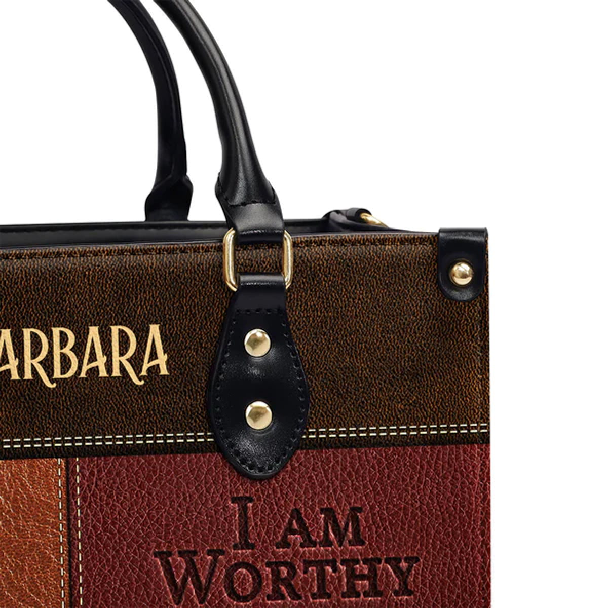 I Am Strong I Am Loved Leather Bags, Personalized Bags, Gifts for Women, Christmas Gift, CABLTB01300723.