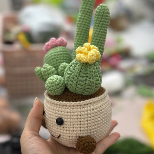 UniJames Happy Cactus Crochet Toy