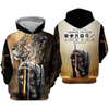 Unijames Armor of God Lion Warrior 3D Hoodie