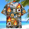 Unijames Vintage Camping Marshmallow Hawaiian Shirt
