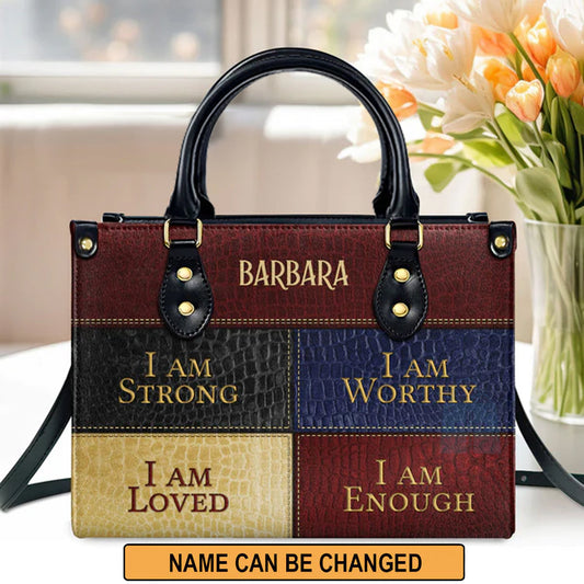 I Am Enough, I Am Loved, Personalized Bags, Gifts for Women, Christmas Gift, CABLTB01290723.