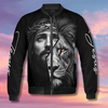 Unijames Jesus and Lion 3D All-Over Print Bomber Jacket
