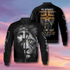 Unijames Jesus and Lion 3D All-Over Print Bomber Jacket