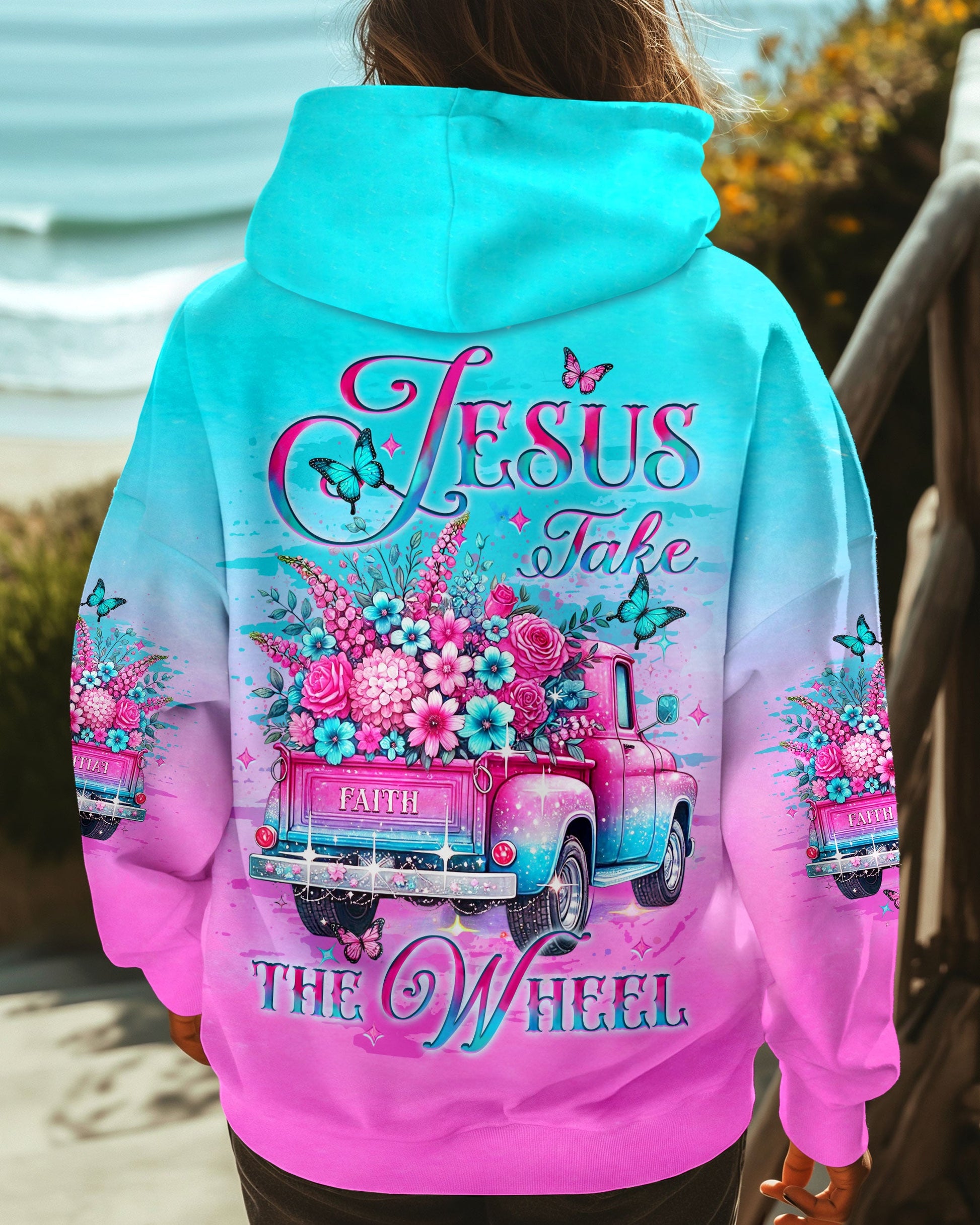 Jesus Take The Wheel Women's All Over Print Shirt - Yhlt0201252