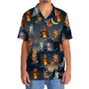 Unijames Funny Animal Camping Hawaiian Shirt