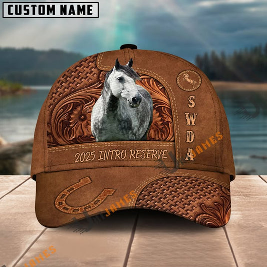 Uni Carving Leather Pattern Custom Name 3D Classic Cap For Bonny Garvey