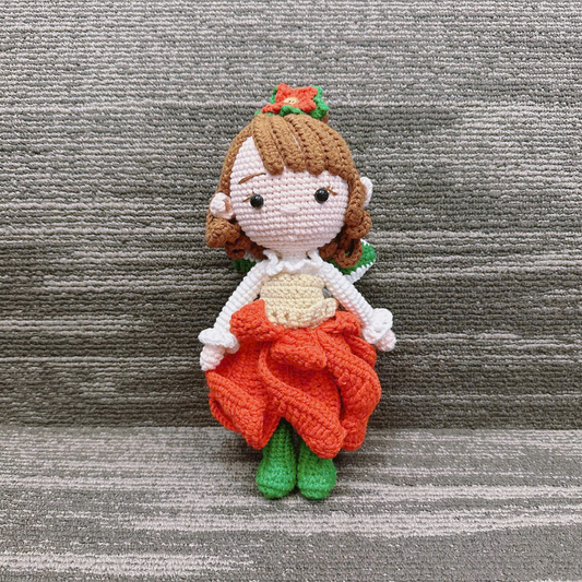 Unijames Christmas Flower Girl Handmade Crochet