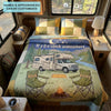 Camp Moments Personalized Custom 3-Piece Quilted Bedding Set