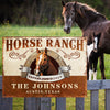 uni Customized Horse Ranch Establised All Printed 3D Metal Sign