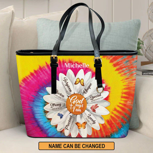God Says You Are, Personalized Bags, Gifts for Women, Christmas Gift, CABLTB01290723.