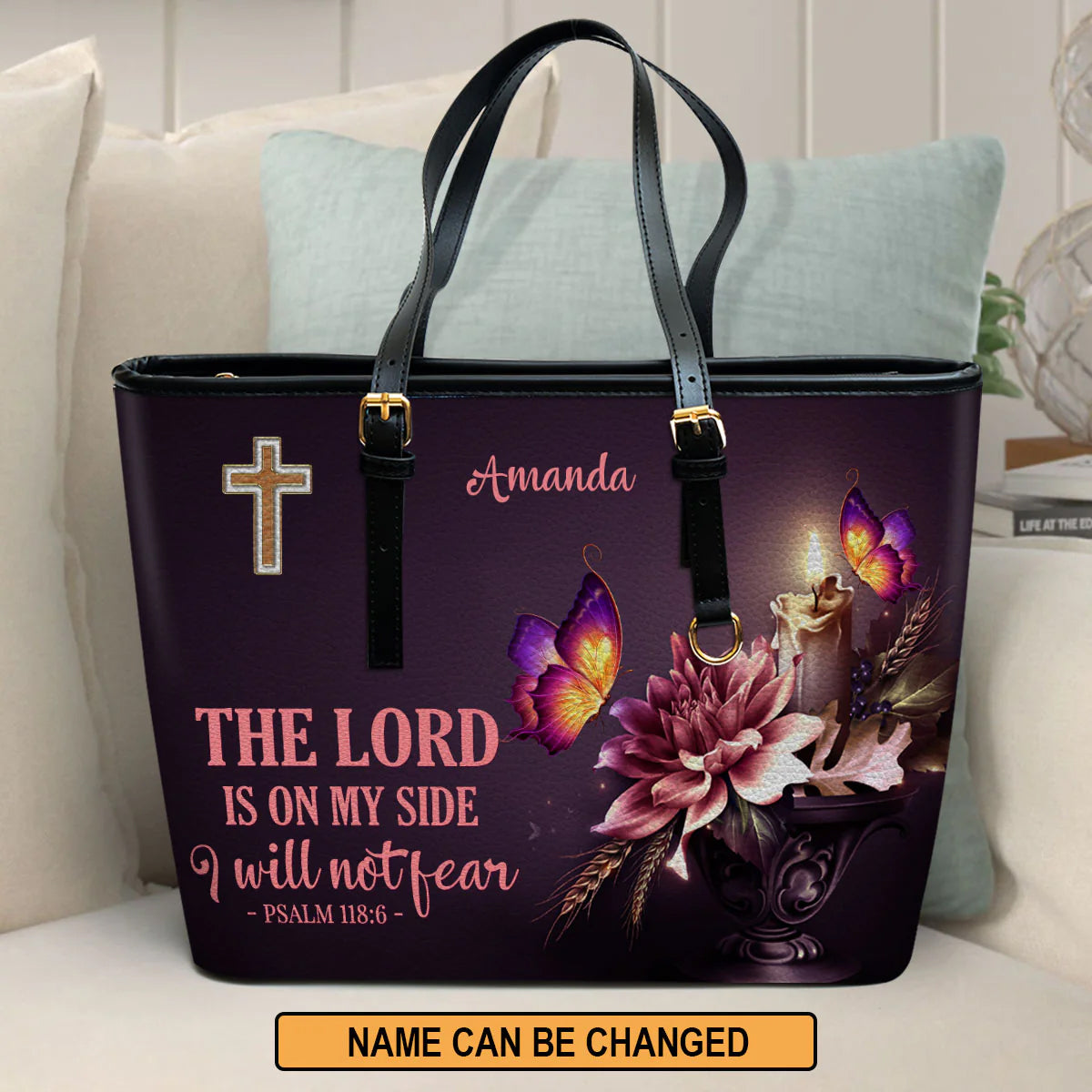 The Lord Is On My Side I Will Not Fear Psalm 118:6, Personalized Gifts, Gifts for Women.