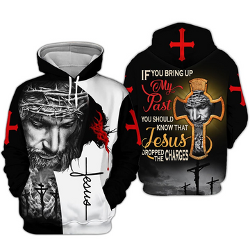 Unijames Jesus Dropped The Charges Jesus 3D Hoodies