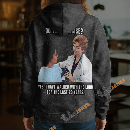 Unijames Spiritual Exercise Hoodie – Christian Joke Apparel Hoodie