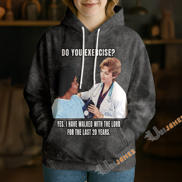 Unijames Spiritual Exercise Hoodie – Christian Joke Apparel Hoodie
