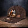 Uni Personalized Name Perfect Horse Leather Pattern Cap