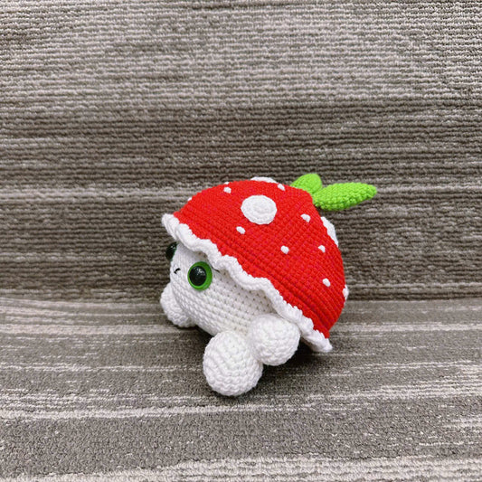 UniJames Cute Mushroom, Amanita Muscaria, Handmade Crochet