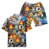 Unijames Vintage Camping Marshmallow Hawaiian Shirt