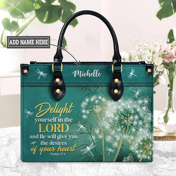 Delight Yourself In The Lord Psalm 37:4 Dandelion Dragonfly, Personalized Gifts, Gifts for Women, Christmas Gift.