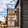uni Personalized Name Horse Welcome to Our Farm All Printed 3D Metal Sign