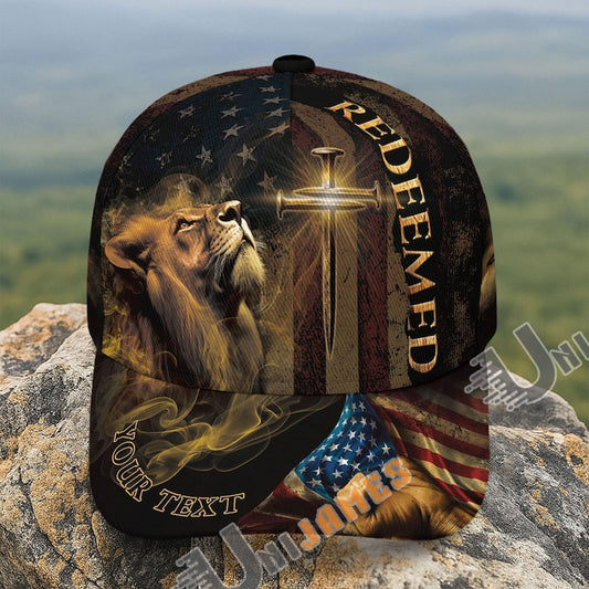 Unijames Redeemed Lion of Judah American Christian Cap