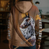 Unijames Personalized Appaloosa Horse Desert Sunset Texture Hoodie