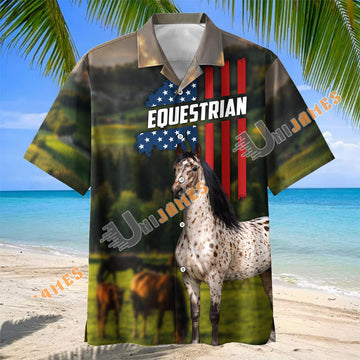 Unijames Appaloosa Horse Equestrian Pasture Hawaiian Shirt