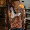 UniJames Personalized Western Tooled Leather Horse 3D Hoodie