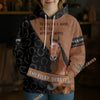 Uni Winter American Quarter Horse Lover Personalized 3D Hoodie