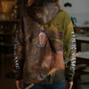 Unijames Personalized American Quarter Horse Wood Grain Meadow Hoodie