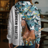 Unijames Personalized American Quarter Horse Camouflage Hoodie