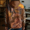 UniJames Personalized Western Tooled Leather Horse 3D Hoodie