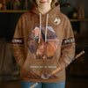 UniJames Personalized American Quarter Horse Leather-Look Hoodie