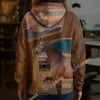 Unijames Personalized American Quarter Horse Farm Texture Hoodie
