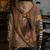 Unijames Personalized American Quarter Horse Desert Sunset Texture Hoodie
