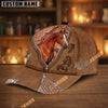 Unijames Personalized Western Horse Leather Style Cap