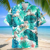 Unijames Arabian Horse In Tropical Leaves Pattern Hawaiian Shirt