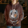 UniJames Personalized Horse Breed Horseshoe Brown Leather 3D Hoodie
