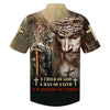 UniJames A Child Of God A Man Of Faith A Warrior Of Christ Hawaiian Shirts - Christian Hawaiian Shirt - Hawaiian Summer Shirts