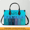 Personalized Christian Leather Handbag – Custom Name Purse with Bible Verses for Each Letter –