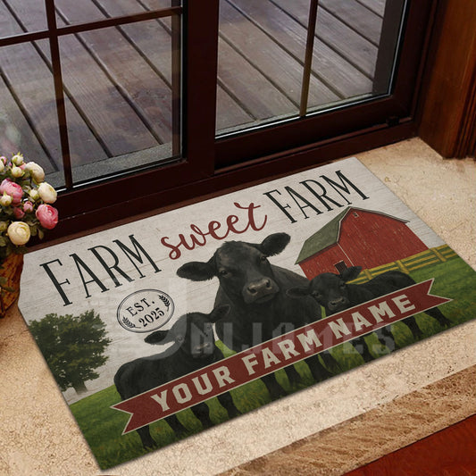 UniJames Farm Sweet Farm Doormat (12 Cattle Breeds)