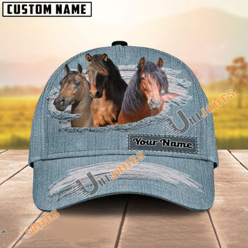 Unijames Morgan Scratch Jeans Pattern Personalized Name Cap