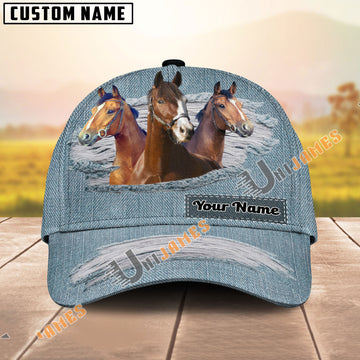 Unijames Warmblood Scratch Jeans Pattern Personalized Name Cap