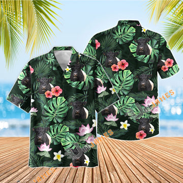 UniJames Belted Galloway Summer Stay Cool Hawaiian Shirt
