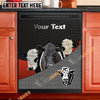 Uni Belted Galloway Cattle Metal Pattern Custom Name Dishwasher Door Cover