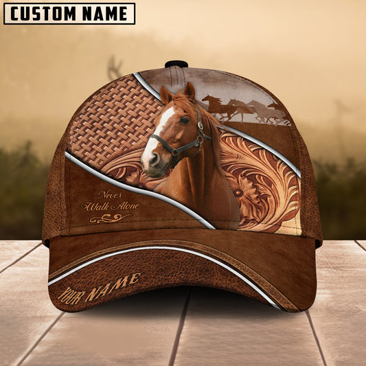 Uni Thoroughbred Never Walk Alone Personalized Name Cap